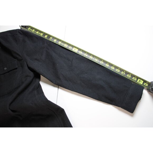 L.L. Bean Womens Black Long Sleeve Shirt Size Large Soft Cotton Camois Cloth - Picture 6 of 11